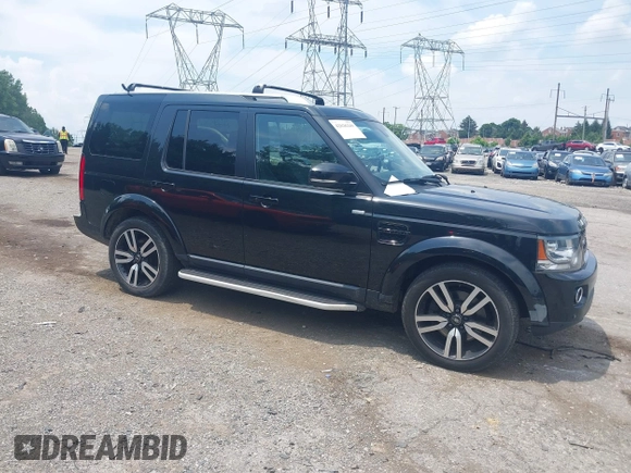 2016 Land Rover LR4 HSE Lux with VIN SALAK2V61GA846125, listed as a IAAI auction lot 42626249 with 151,281 mi miles and . Bid and sale history available at DreamBid. Image 1.