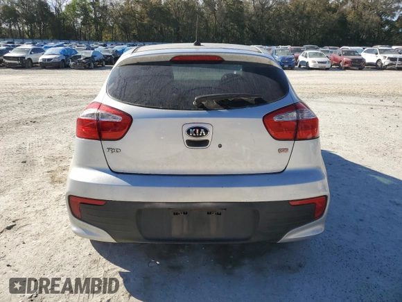 2016 Kia Rio LX with VIN KNADM5A36G6638950, listed as a Copart auction lot 48258865 with 96,382 mi miles and Salvage Title. Bid and sale history available at carsss.com. Image 6.