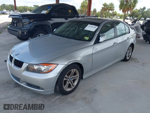 2008 BMW 3 Series 328i with VIN WBAVA37578NL50095, listed as a IAAI auction lot 42696286 with 117,408 mi miles and . Bid and sale history available at DreamBid. Image 2.