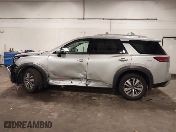 2022 Nissan Pathfinder SL with VIN 5N1DR3CC0NC271821, listed as a IAAI auction lot 42525996 with 62,555 mi miles and . Bid and sale history available at DreamBid. Image 14.
