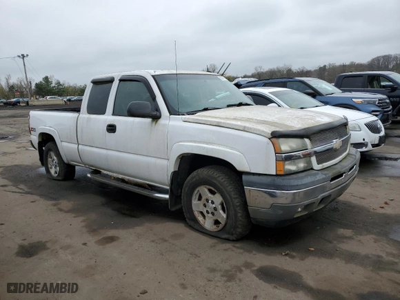 2005 Chevrolet Silverado 1500 Z71 with VIN 2GCEK19B251281014, listed as a Copart auction lot 53957545 with 0 mi miles and Clean Title. Bid and sale history available at carsss.com. Image 4.