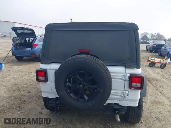 2021 Jeep Wrangler Unlimited Sport S z VIN 1C4HJXDN1MW822016, wystawiony jako IAAI lot #41792808 z przebiegiem 29 719 mil mil oraz . Historia ofert i sprzedaży dostępna na DreamBid. Obrazek 17.