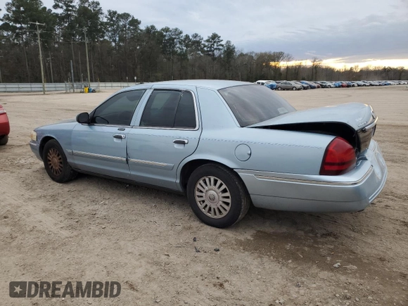2008 Mercury Grand Marquis LS with VIN 2MEFM75V28X627449, listed as a Copart auction lot 89324365 with 154,709 mi miles and Salvage Title. Bid and sale history available at DreamBid. Image 2.