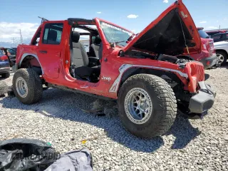 2018 Jeep Wrangler Unlimited Sport S with VIN 1C4HJXDG8JW132700, listed as a Copart auction lot 56064985 with Not provided miles and Salvage title. Bid and sale history available at DreamBid. Image 4.