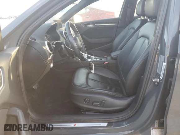2017 Audi A3 Sedan Premium Plus with VIN WAUJ8GFF3H1027147, listed as a Copart auction lot 74845903 with 45,195 mi miles. Bid and sale history available at carsss.com. Image 7.