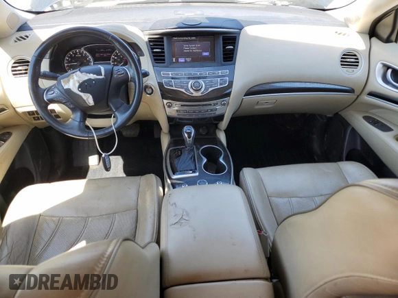 2017 Infiniti QX60 with VIN 5N1DL0MM9HC526851, listed as a Copart auction lot 49279855 with 121,808 mi miles and Salvage Title. Bid and sale history available at carsss.com. Image 8.