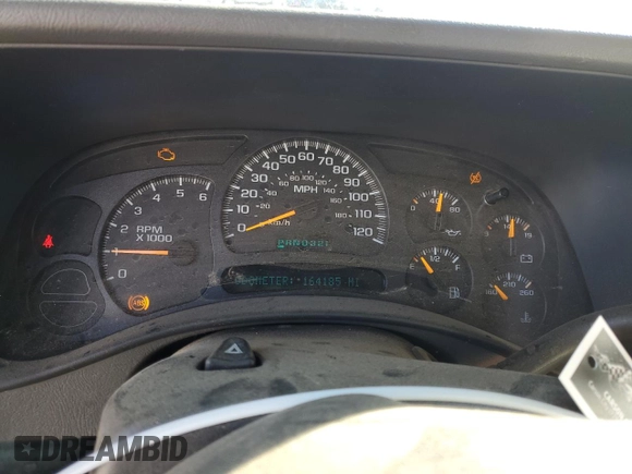 2005 GMC Yukon XL SLE with VIN 1GKEC16Z75J152954, listed as a Copart auction lot 86588284 with 164,185 mi miles and Salvage Title. Bid and sale history available at DreamBid. Image 9.