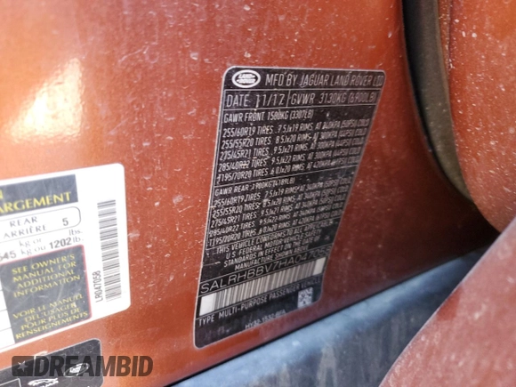 2017 Land Rover Discovery HSE Luxury z VIN SALRHBBV7HA047058, wystawiony jako Copart lot #88525635 z przebiegiem 111 989 mil mil oraz Szkoda całkowita • Salvage title. Historia ofert i sprzedaży dostępna na DreamBid. Obrazek 16.