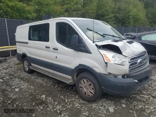 2018 Ford Transit Van with VIN 1FTYR1YM4JKA53750, listed as a Copart auction lot 74674554 with 0 mi miles and Salvage Title. Bid and sale history available at carsss.com. Image 4.