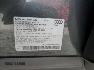 2021 Audi e-tron Sportback Prestige z VIN WA13ABGE8MB008083, wystawiony jako Copart lot #72904564 z przebiegiem 30 787 mil mil oraz Nie do naprawy. Historia ofert i sprzedaży dostępna na DreamBid. Obrazek 13.