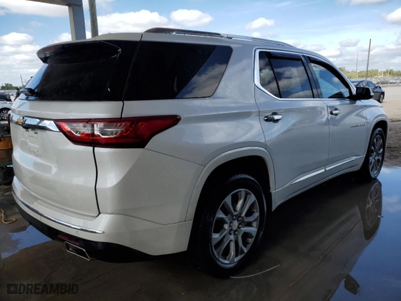 2018 Chevrolet Traverse Premier with VIN 1GNERKKW2JJ251145, listed as a Copart auction lot 83832984 with 68,666 mi miles and Salvage Title. Bid and sale history available at carsss.com. Image 3.