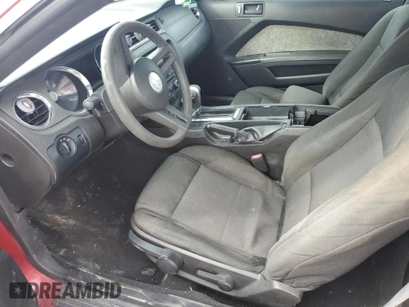2010 Ford Mustang V6 with VIN 1ZVBP8AN2A5111910, listed as a Copart auction lot 42940665 with Not Provided miles and Salvage Title. Bid and sale history available at DreamBid. Image 7.