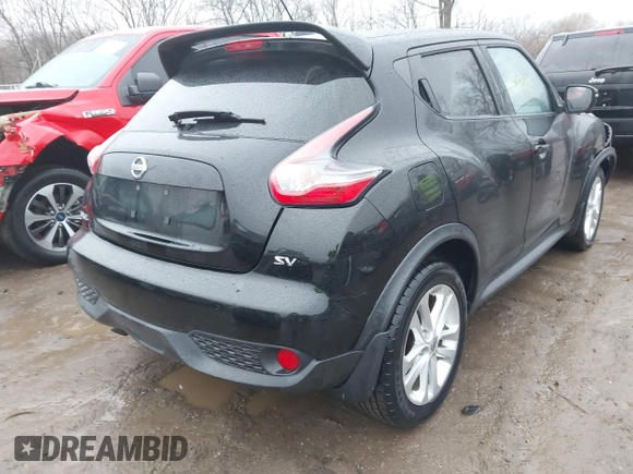 2015 Nissan Juke S with VIN JN8AF5MR4FT508881, listed as a IAAI auction lot 41503781 with 106,159 mi miles. Bid and sale history available at carsss.com. Image 4.
