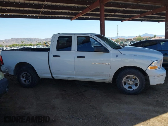 2012 Ram 1500 ST with VIN 1C6RD6FP5CS275091, listed as a IAAI auction lot 42699089 with 266,237 mi miles and . Bid and sale history available at DreamBid. Image 13.