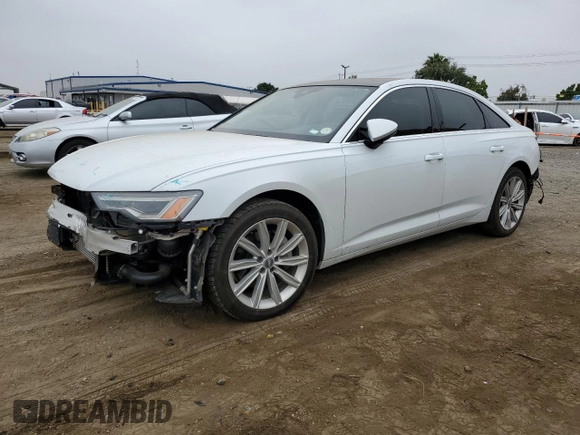 2019 Audi A6 Premium Plus with VIN WAUE8AF29KN127880, listed as a Copart auction lot 53241874 with 54,968 mi miles. Bid and sale history available at carsss.com. Image 1.