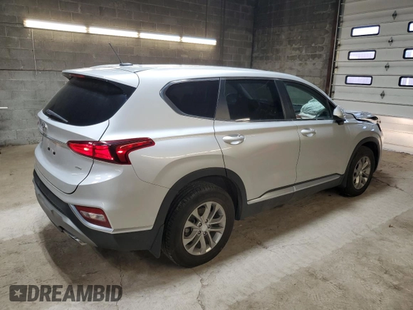 2020 Hyundai Santa Fe SE with VIN 5NMS2CAD8LH139173, listed as a Copart auction lot 51097285 with 82,117 mi miles and Salvage Title. Bid and sale history available at carsss.com. Image 3.