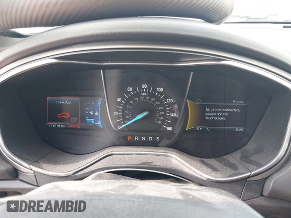 2016 Ford Fusion SE with VIN 3FA6P0T98GR155623, listed as a IAAI auction lot 42657514 with 171,518 mi miles and . Bid and sale history available at DreamBid. Image 7.