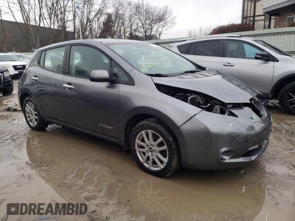2015 Nissan LEAF SV with VIN 1N4AZ0CP3FC300910, listed as a Copart auction lot 46025595 with 59,822 mi miles and Non repairable. Bid and sale history available at DreamBid. Image 4.