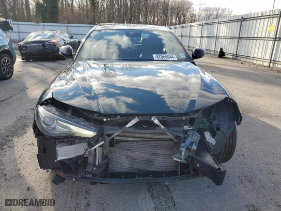 2021 Alfa Romeo Giulia Ti with VIN ZARFANBN7M7645731, listed as a Copart auction lot 87055044 with 122,395 mi miles and Salvage Title. Bid and sale history available at carsss.com. Image 5.