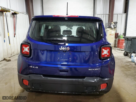 2018 Jeep Renegade Upland Edition with VIN ZACCJBAB3JPG80865, listed as a Copart auction lot 52071785 with 76,211 mi miles and Salvage Title. Bid and sale history available at carsss.com. Image 6.
