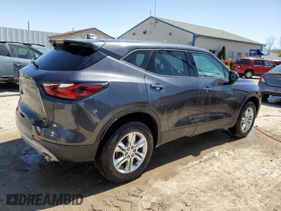 2021 Chevrolet Blazer LT with VIN 3GNKBCR43MS567044, listed as a Copart auction lot 53001395 with 38,795 mi miles and Salvage title. Bid and sale history available at DreamBid. Image 3.