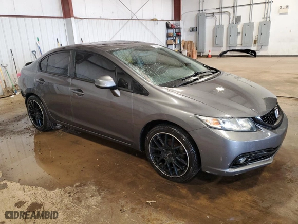 2013 Honda Civic Sdn EX-L with VIN 2HGFB2F96DH519823, listed as a Copart auction lot 52389675 with 249,543 mi miles and Salvage Title. Bid and sale history available at carsss.com. Image 4.