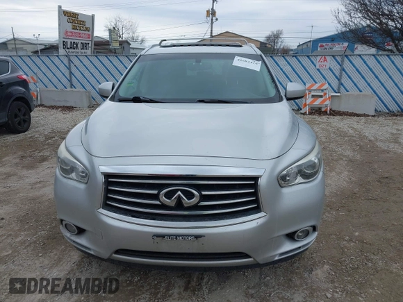 2014 Infiniti QX60 with VIN 5N1AL0MM1EC542752, listed as a IAAI auction lot 41682429 with 134,712 mi miles. Bid and sale history available at carsss.com. Image 12.