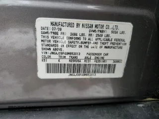 2009 Infiniti EX Journey with VIN JNKAJ09F49M952013, listed as a Copart auction lot 41631005 with 100,724 mi miles and Salvage title. Bid and sale history available at DreamBid. Image 15.
