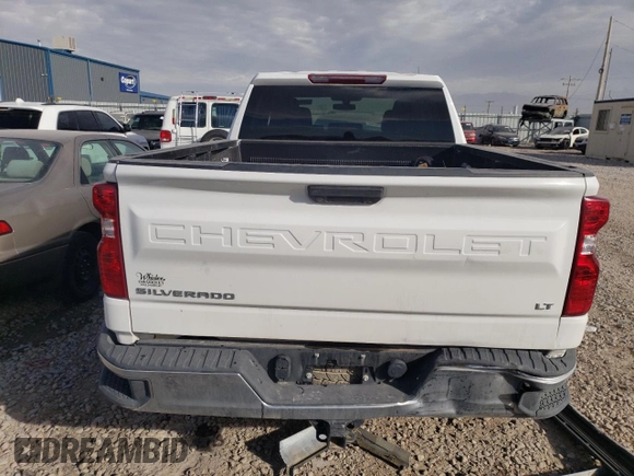 2020 Chevrolet Silverado 1500 LT with VIN 1GCRYDED6LZ172035, listed as a Copart auction lot 45418165 with 55,285 mi miles and Salvage Title. Bid and sale history available at carsss.com. Image 6.