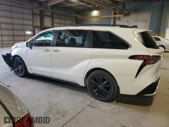 2021 Toyota Sienna XSE with VIN 5TDDRKEC5MS020642, listed as a Copart auction lot 49081755 with 53,489 mi miles and Salvage Title. Bid and sale history available at DreamBid. Image 2.