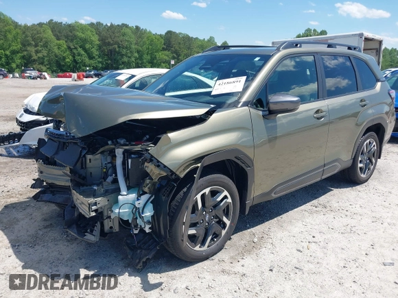 2025 Subaru Forester Limited z VIN JF2SLDRC6SH445868, wystawiony jako IAAI lot #42186891 z przebiegiem 6 488 mil mil oraz . Historia ofert i sprzedaży dostępna na DreamBid. Obrazek 18.