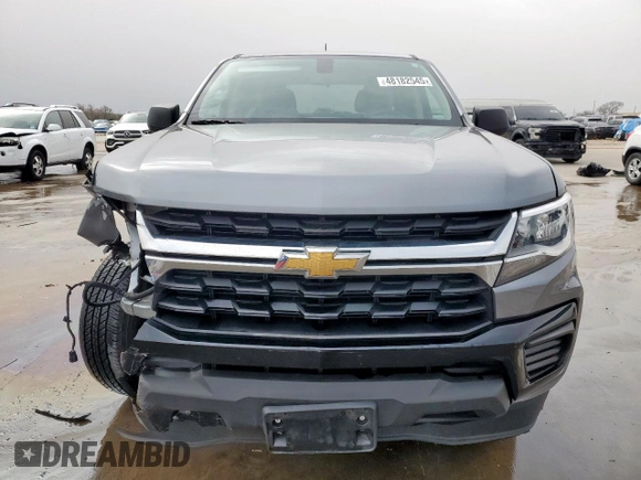 2022 Chevrolet Colorado 2WD Work Truck with VIN 1GCGSBEA8N1284176, listed as a Copart auction lot 48182545 with 33,930 mi miles and Salvage title. Bid and sale history available at DreamBid. Image 5.