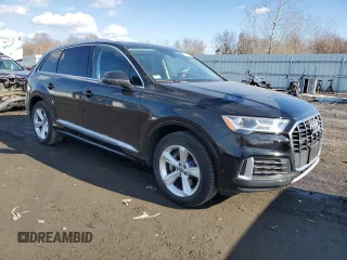 2020 Audi Q7 Premium Plus with VIN WA1LJAF73LD011022, listed as a Copart auction lot 88948205 with 58,296 mi miles and Salvage title. Bid and sale history available at DreamBid. Image 4.