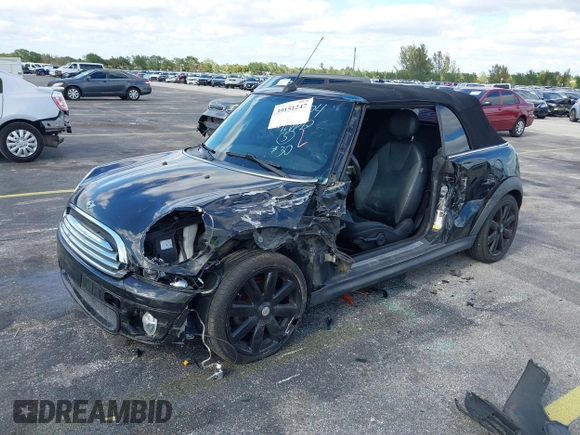 2010 MINI Convertible with VIN WMWMR3C54ATU96904, listed as a IAAI auction lot 39151247 with 109,019 mi miles and . Bid and sale history available at DreamBid. Image 2.
