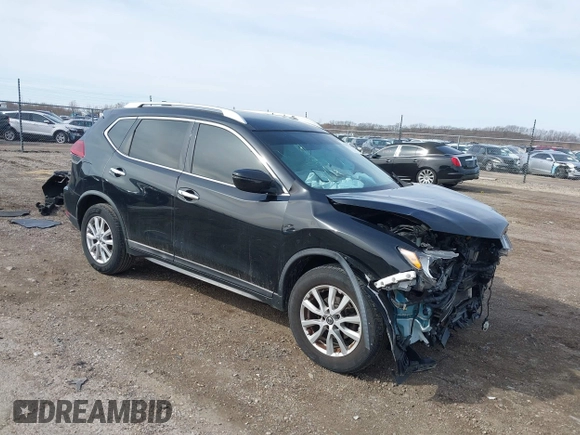2018 Nissan Rogue SV with VIN KNMAT2MT3JP586116, listed as a IAAI auction lot 41853736 with 147,258 mi miles and . Bid and sale history available at carsss.com. Image 1.