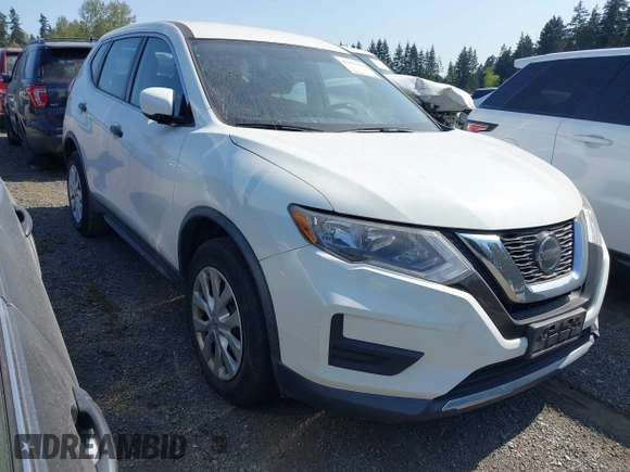 2018 Nissan Rogue SV with VIN KNMAT2MT1JP592478, listed as a IAAI auction lot 42023291 with 27,406 mi miles. Bid and sale history available at carsss.com. Image 1.