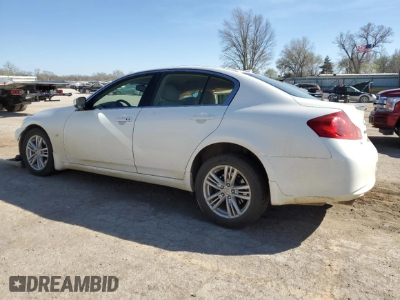 2015 Infiniti Q40 with VIN JN1CV6AR0FM521416, listed as a Copart auction lot 54920634 with 61,055 mi miles and Salvage Title. Bid and sale history available at carsss.com. Image 2.