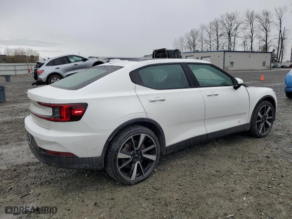 2022 Polestar 2 with VIN LPSED3KA5NL050571, listed as a Copart auction lot 47493285 with 44,485 mi miles and Salvage Title. Bid and sale history available at carsss.com. Image 3.