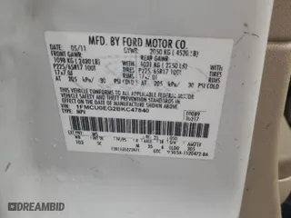 2011 Ford Escape Limited with VIN 1FMCU0EG2BKC47840, listed as a Copart auction lot 44578365 with 155,139 mi miles and Salvage Title. Bid and sale history available at carsss.com. Image 14.