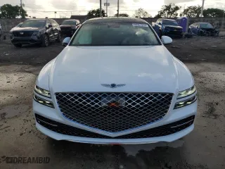 2023 Genesis G80 2.5T with VIN KMTGB4SC7PU152983, listed as a Copart auction lot 68961214 with 15,894 mi miles and Salvage Title. Bid and sale history available at carsss.com. Image 5.