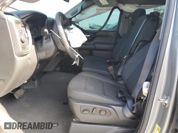 2024 Chevrolet Silverado 1500 Custom with VIN 1GCPABEK9RZ104464, listed as a Copart auction lot 51082665 with 23,287 mi miles and Non Repairable. Bid and sale history available at DreamBid. Image 7.
