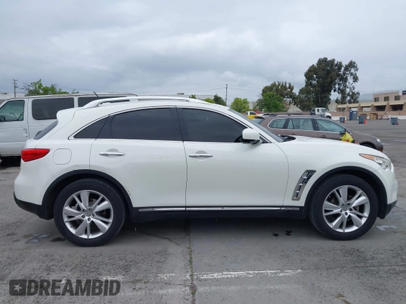2012 Infiniti FX with VIN JN8AS1MUXCM122268, listed as a IAAI auction lot 42139233 with 158,338 mi miles. Bid and sale history available at carsss.com. Image 13.