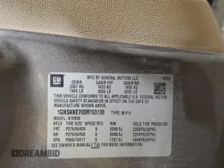 2013 Chevrolet Suburban LTZ with VIN 1GNSKKE78DR193138, listed as a Copart auction lot 41527175 with 0 mi miles and Salvage Title. Bid and sale history available at carsss.com. Image 13.