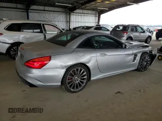 2018 Mercedes-Benz SL 550 with VIN WDDJK7DA5JF054120, listed as a Copart auction lot 61228535 with 50,742 mi miles and Salvage title. Bid and sale history available at DreamBid. Image 3.