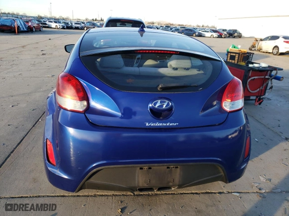 2012 Hyundai Veloster w/Black Int with VIN KMHTC6AD9CU030129, listed as a Copart auction lot 41676085 with 98,920 mi miles and Salvage Title. Bid and sale history available at carsss.com. Image 6.