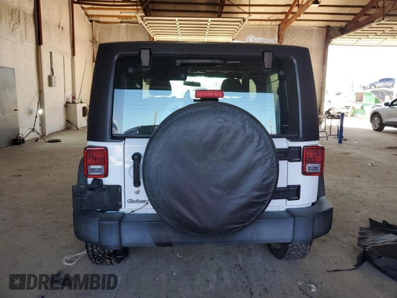 2017 Jeep Wrangler Sport with VIN 1C4GJWAG5HL659549, listed as a Copart auction lot 48474635 with 80,334 mi miles and Salvage Title. Bid and sale history available at DreamBid. Image 6.