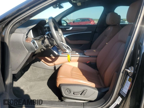 2021 Audi A6 Premium Plus with VIN WAUE3AF2XMN057372, listed as a Copart auction lot 74031954 with 47,651 mi miles and Clean Title. Bid and sale history available at carsss.com. Image 7.
