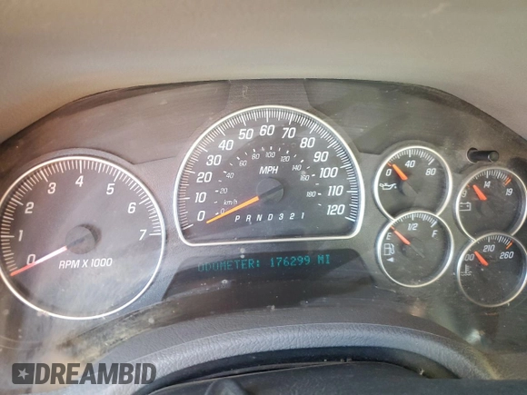 2008 GMC Envoy Denali with VIN 1GKET63M082219107, listed as a Copart auction lot 75519084 with 176,299 mi miles and Clean Title. Bid and sale history available at carsss.com. Image 9.