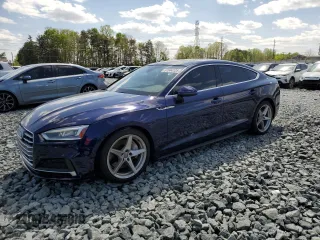 2019 Audi A5 Sportback Premium Plus with VIN WAUENCF52KA014147, listed as a Copart auction lot 51044125 with 45,889 mi miles and Salvage Title. Bid and sale history available at carsss.com. Image 1.