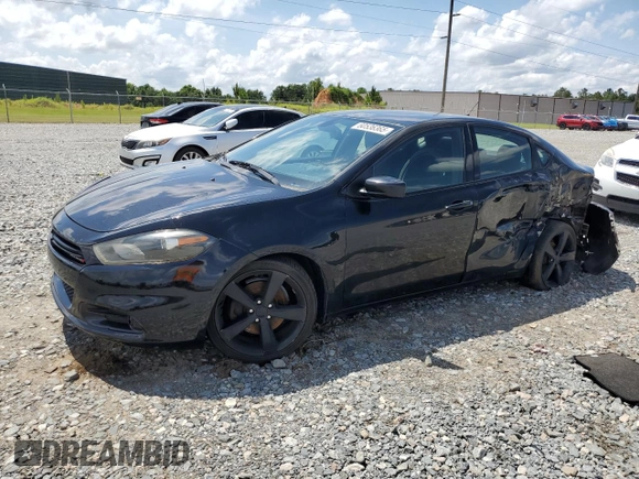 2015 Dodge Dart SXT with VIN 1C3CDFBB7FD102016, listed as a Copart auction lot 60536365 with 186,322 mi miles and Salvage title. Bid and sale history available at DreamBid. Image 1.